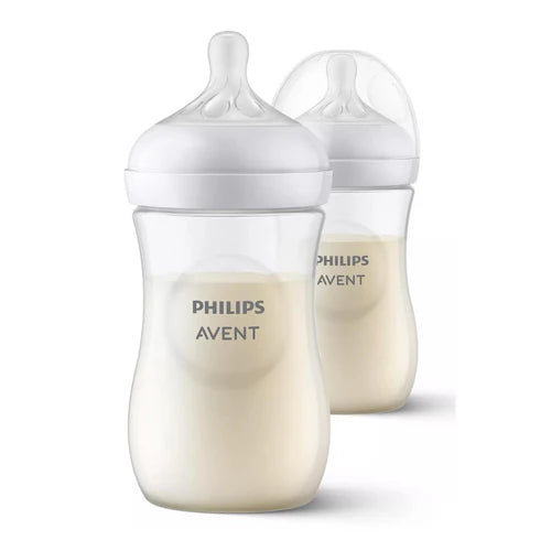 Tetero Avent Natural 9oz x 2 | Alimentación Natural para Bebé