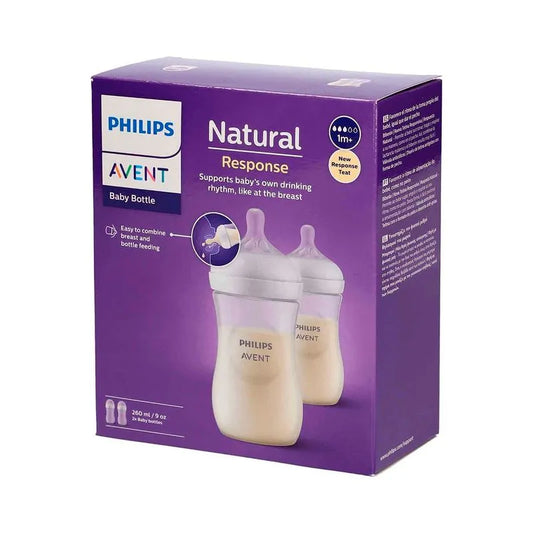 Tetero Avent Natural 9oz x 2 | Alimentación Natural para Bebé