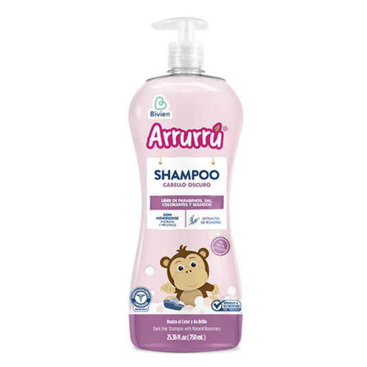 Shampoo Arrurrú Cabello Oscuro 750 ml | Cuidado para Bebé