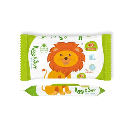 Pañitos Happy y Soft x40 | Limpieza Suave para Bebé