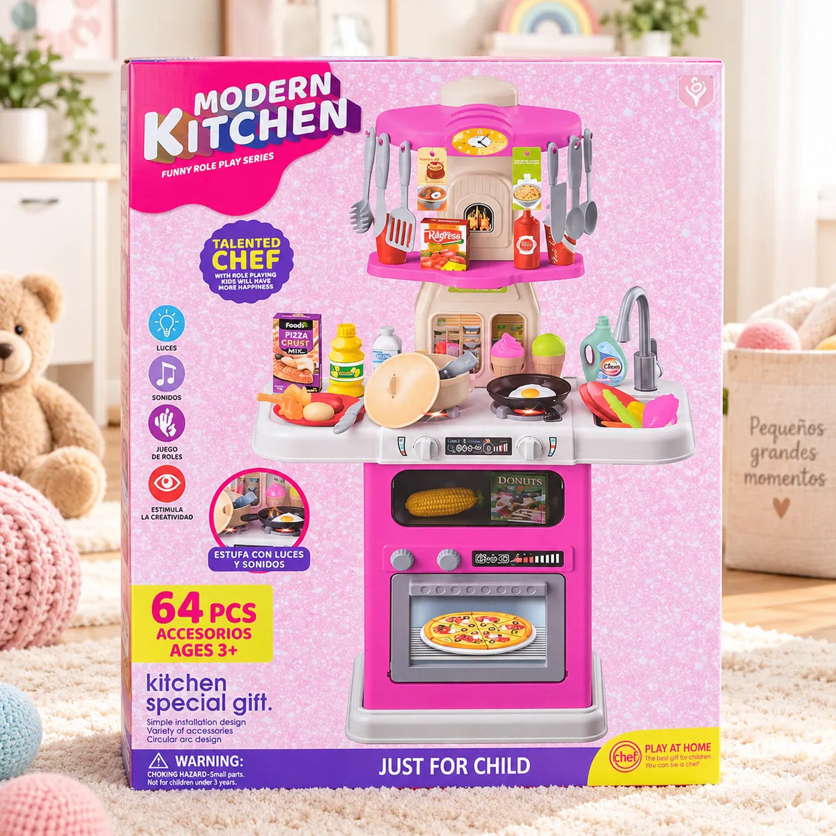 Cocina Infantil Modern Kitchen 64 Piezas