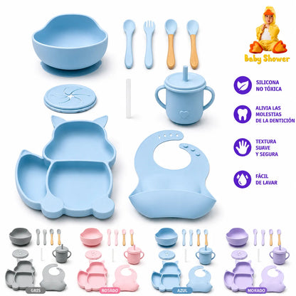Vajilla en Silicona para Bebé