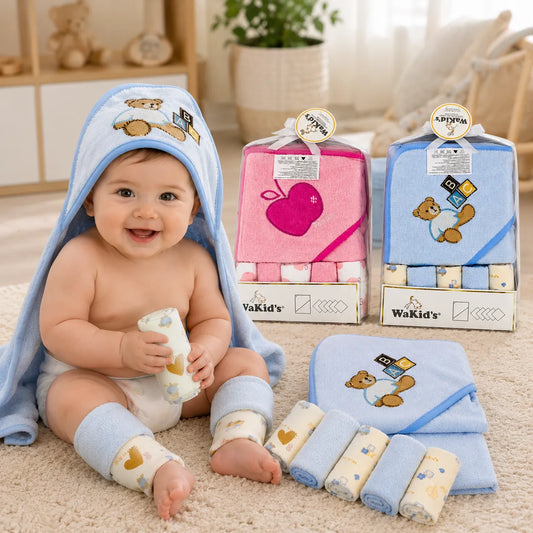 Set Toalla con Capota + Babitas WaKid's