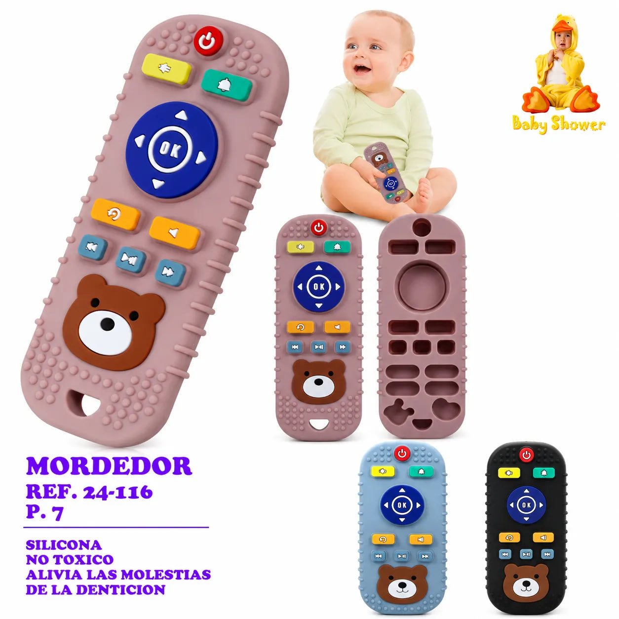 Mordedor Control Silicona para Bebé
