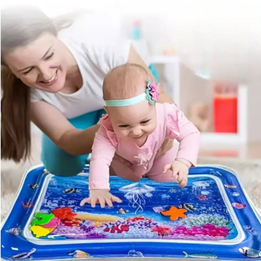 Tapete inflable con agua para bebé