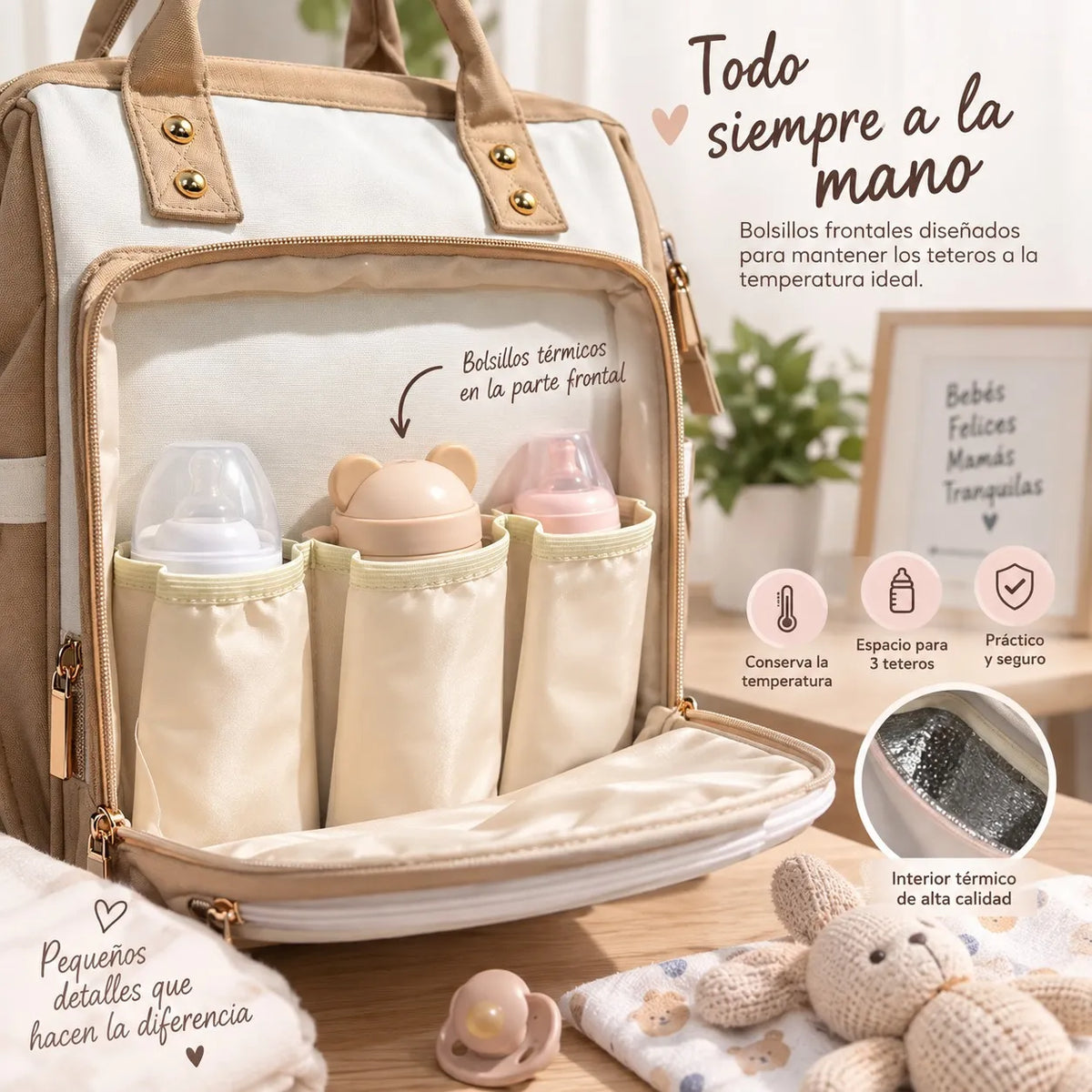 Pañalera Morral Maternal Multifuncional