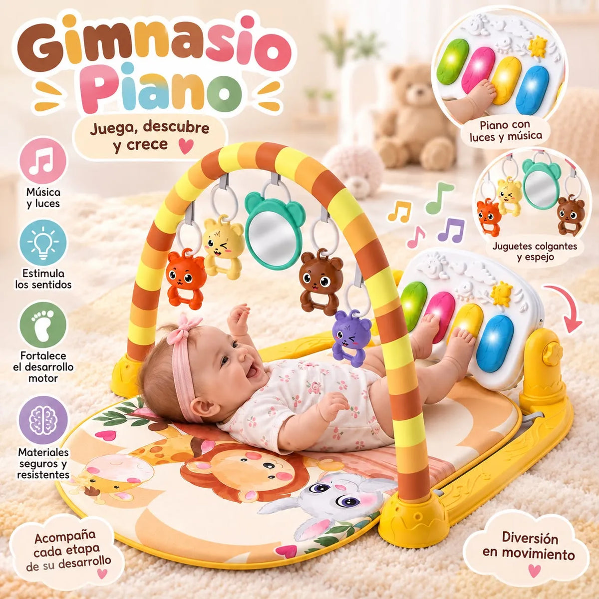 Gimnasio Piano Musical | Multisensorial para Bebé