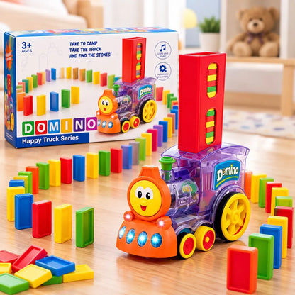 Tren Dominó Automático con Luces y Música
