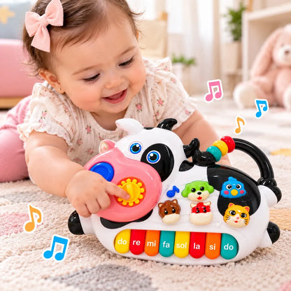 Piano Didáctico Vaquita con Luces y Sonidos