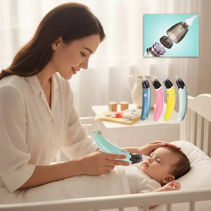 Aspirador Nasal Eléctrico HENHR1228 | Limpieza Suave y Práctica para Bebé